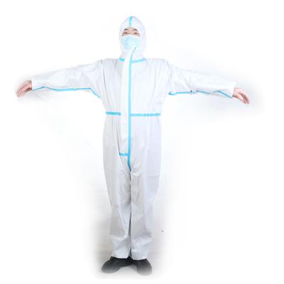 China Breathable Type 4 Coveralls Disposable Water Resistant Coveralls for sale