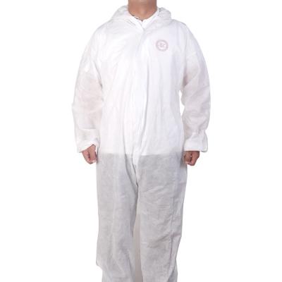 China Breathable One Piece Disposable Coveralls Flame Retardant Hooded Chemical Resistant Coveralls for sale