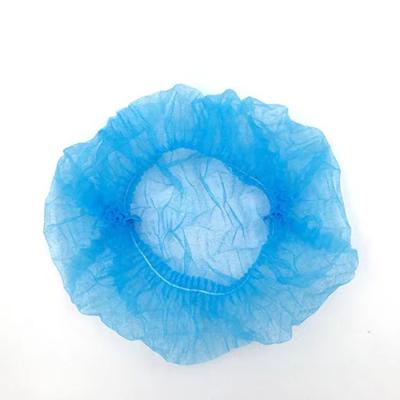 China Breathable Nonwoven Buffy Head Cover PP Clip Band Hair Net PP Band Disposable Clip Head Buffy Cap Cover for sale