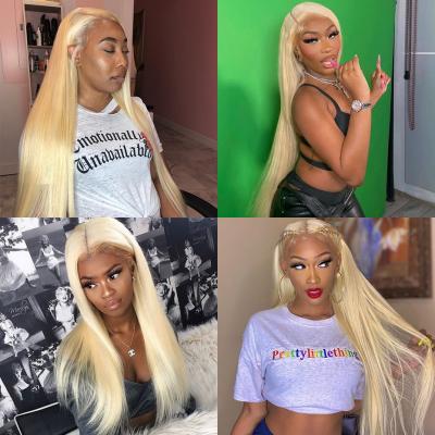 China Silky Straight Cheap Price Wave Blonde Lace Front Wig Sellers,Wholesale Cheap Price Russian Blonde 613 Human Hair Lace Front Wig Good Quality Price for sale