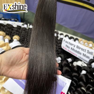 China Other Exshine Brazilian Hair Bundles Wave Straight Raw Virgin Human Hair Weft Cambodian Hair Bundles for sale