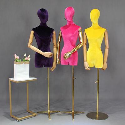 China Wholesale Other DF-206 Female Works Adjustable Mannequin Torso Dress Form Women Mannequin For Clothes Display for sale