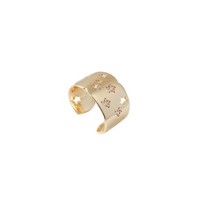 China FASHIONABLE Trendy Rings Gold Plated Star Rings For Women for sale