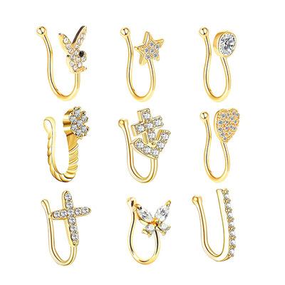 China Fast Delivery Non Piercing Nose Ring Wholesale Nose Cuff Body Jewelry For Women for sale