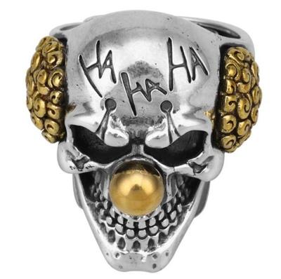 China New Gothic Punk Revival Joker With Silver Gold Plated Fashion Rings For Men for sale