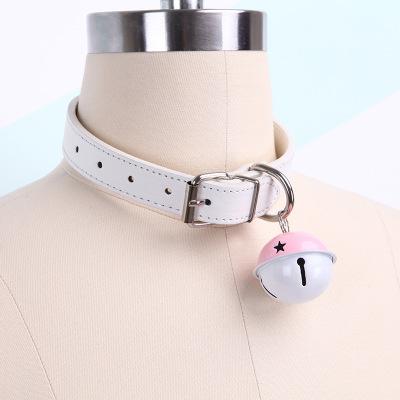 China FASHIONABLE Lolita Kitty Bell Collar Women Leather Cosplay Neckerchief for sale