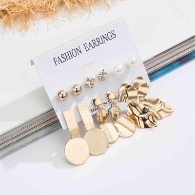 China 6 Other Pairs Fashion Geometry Bohemian Dangle Earrings Set For Women Girls for sale