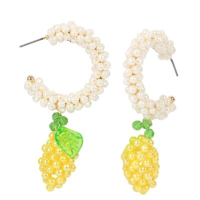 China Vintage Retro Pineapple Earrings Alloy Fruit Earrings Dangle Earrings For Women Girls for sale