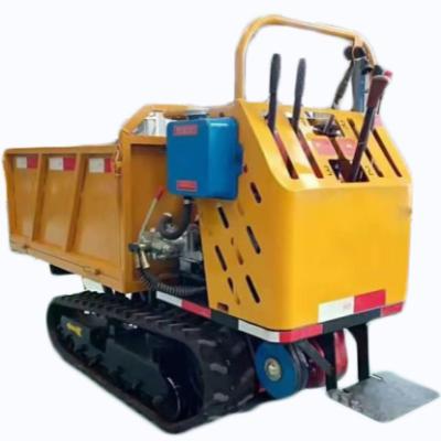 China 500kg 600kg 800kg Dumping Gasoline Loading Diesel Electric Dumper Truck With 4 - 6L Tracks for sale