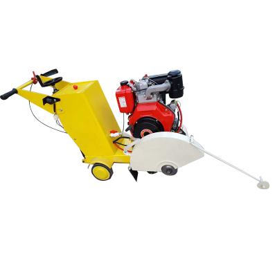 China Use Water Cutting By Blade Gasoline Diesel Electric Motor Handheld Road Cutter Easy Operating Concrete Cutting Machine for sale