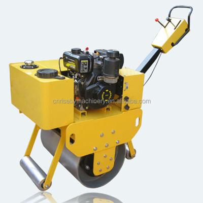 China Building Material Stores Road Construction Machinery 1 Ton Mechanical Single Drum Road Roller Vibratory Compactor Two for sale