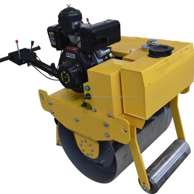 China Building Material Shops Vibrating Walk Behind Mini Roller Compactor Manual Compactor For Sale for sale