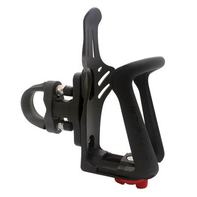 China Stabize Motorcycle Bicycle Water Cup Holder Mounting Round Tube Fixed Single Bottle Holder for sale