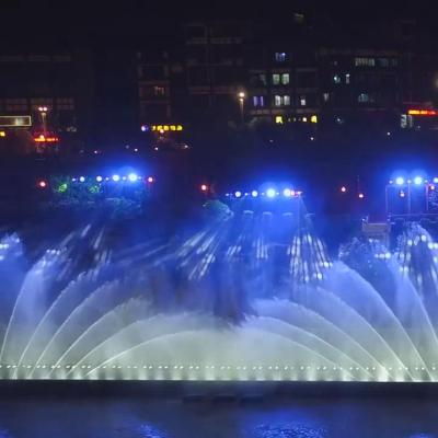 China Large Modern Outdoor Floating Music Dancing Fountain Program Fountain Musical Equipment for sale