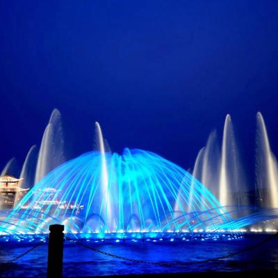 China Modern music lake floating fountain with high spray nozzles for sale