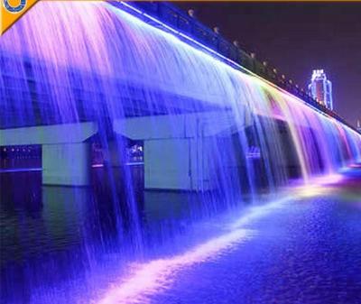 China Custom Modern Color Changing Waterfall Fountain for sale