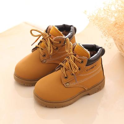 China Martin de Best-Seller 2021 Fall Fashion Light Winter Children Make Boots of Rhubarb Plush Leather Sneakes for sale