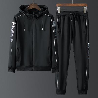 China 2021 new low price excellent quality autumn fashion casual running suit cotton pants breathable cardigan hooded sweater for men for sale