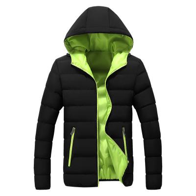 China Polyester / Cotton Used Jacket Youngth Hood Jacket Warm Men's Jackets With Pockets Full Color Shade for sale