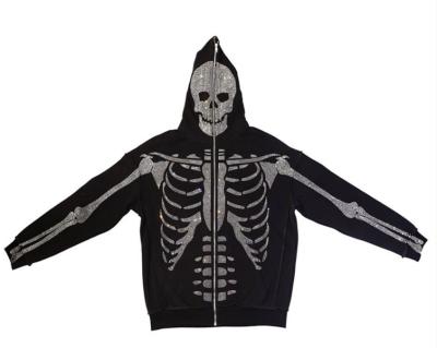 China Anti-wrinkle manufacturing skulls standard hang or dry online custom set plus size women's hoodies and sweatshirts for sale