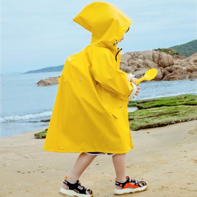 China 100% High Quality Cartoon Children's Waterproof Raincoat PU Rainfreem Outdoor Rain Coat Children's Raincoat for sale