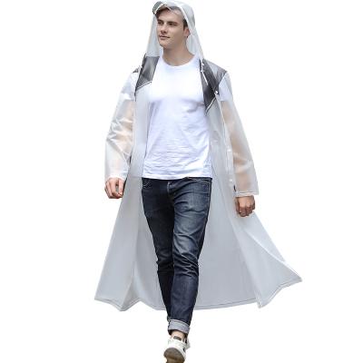 China Rainfreem Unisex Women Rise Waterproof Eco-friendly PVC EVA Long Raincoat Men Rainwear Rain Coat With Transparent For Adults All-season for sale