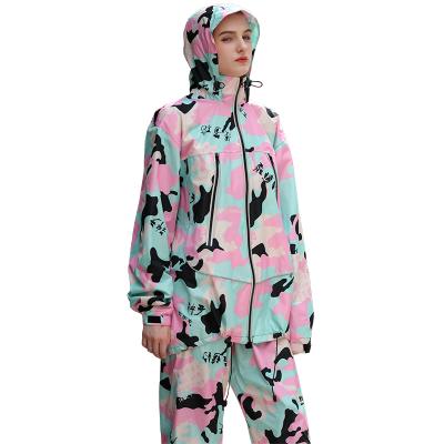 China Eco - Friendly Adult Raincoat Costume Camouflage Style With Zipper For Women And Men for sale