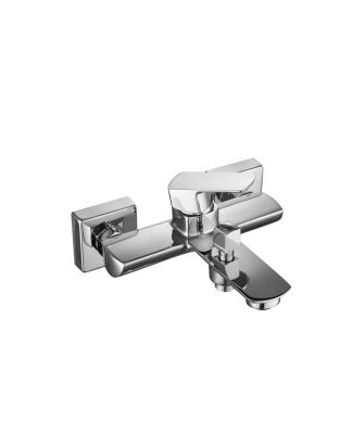 China Metalen wand gemonteerde douche mixer kraan gepolijst met instelbare temperatuur T8031 Te koop