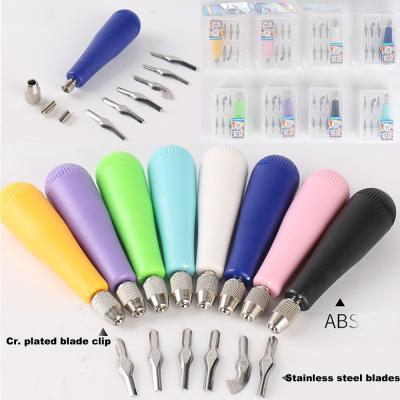 China Thumb Knob Best-Selling Precision Knives Set For Colorful Craft Arts Hobbyist Hobby Tool Kit for sale