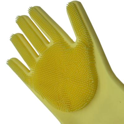 China Dotted Silicone Gloves Dishes Remover Fruit Wash Seal for sale