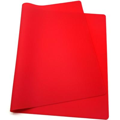 China Plain Sustainable Rectangle Non-Slip Silicone Baking Mat Folded Freely Easy Store And Wash for sale