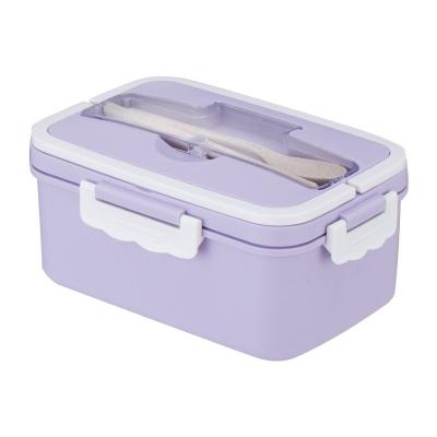 China Sustainable Plastic Bento Lunch Box Bpa Free For Kids And Adults Microwave Safe Food Storage Containers Set Bpa Free Plastic Container for sale