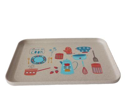 China Sustainable 100% Biodegradable Compostable Paper Plate 50% Wheat Straw Disposable Tray for sale