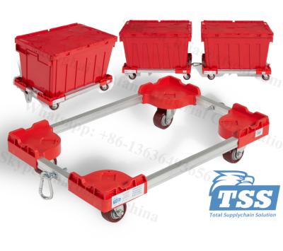 China Industrial Plastic Cargo Moving Cart 570X370X130mm Model No. TD5737 for sale