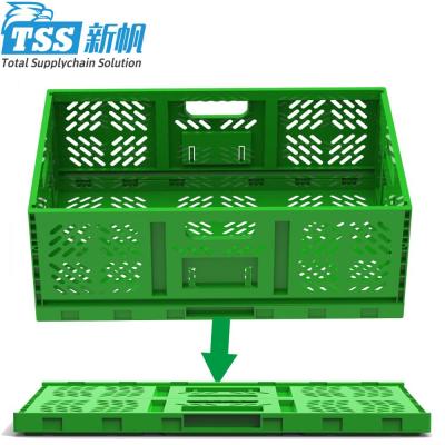 China Plastic Foldable Plastic Turnover Storage Container Security Tote Box Factory Directly for sale