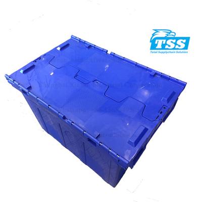 China Disposable Valuables Security Container Box 47 Liter Plastic Moving Storage Tote Box TBX5638 565X385X320mm (Tote Box xfseal) crate for sale