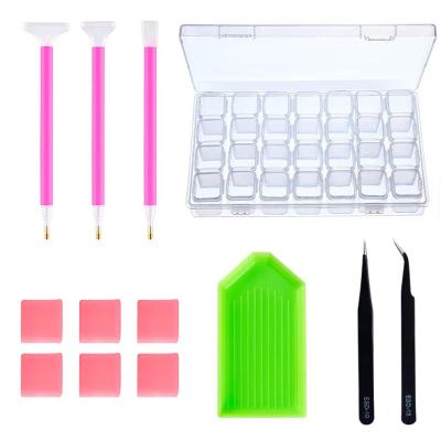 China Modern 5D Diamond Accessories DIY Art Craft Diamond Painting Tools Diamond Embroidery Box of 8 PCs for sale