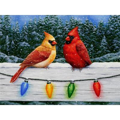 China 5D DIY Diamond Painting Bird Full Square Handwork Art Diamond Embroidery Animal Mosaic Winter Modern Needlework Christmas Gift for sale