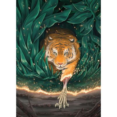 China 5D CLASSIC Diy Diamond Embroidery Home Painting Tiger Diamond Painting Home Decoration handmade for sale