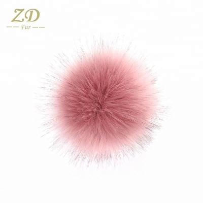 China Eco-friendly Wholesale Handmade Faux Fox Fur Animal Pom Poms Plush Toy for sale