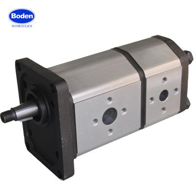 China Oil two stage hydraulic gear pump for sale