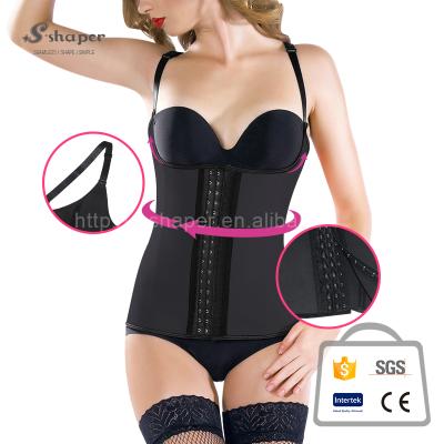 China S-SHAPER antibacterial low price of latex underwear, back support vest, punishment corset for sale