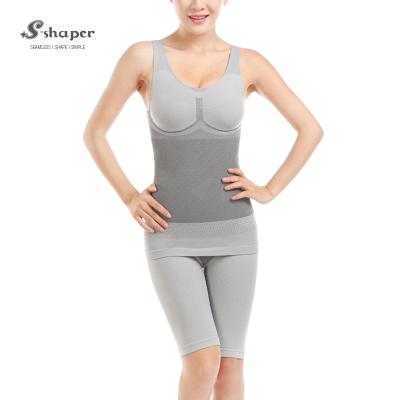 China S-SHAPER Antibacterial Tourmaline Bamboo Underwear, Slimming Tourmaline Bamboo Body Shaper Fit for sale