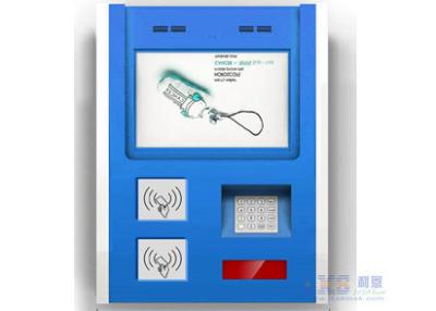 China Touch Screen Smart Card-Leser-an der Wand befestigter Kiosk mit Bill-Validator und Drucker zu verkaufen