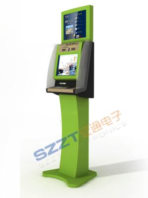 China An der Wand befestigter/freier stehender Bankwesen-Lobby-Kiosk ZT2133 mit RFID-Kartenleser zu verkaufen