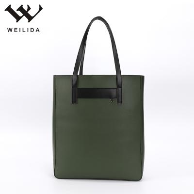 China Fashion China Supplier Womens Sublimation Blank White Tote Bag Private Label Tote Bag Printing Black Leather Custom for sale