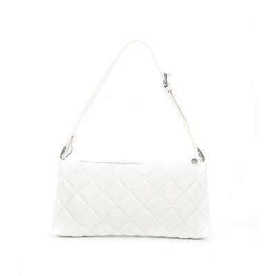 China 2021 Fashion High Quality PU Shoulder Bag White Square Single Armpit Bag for sale