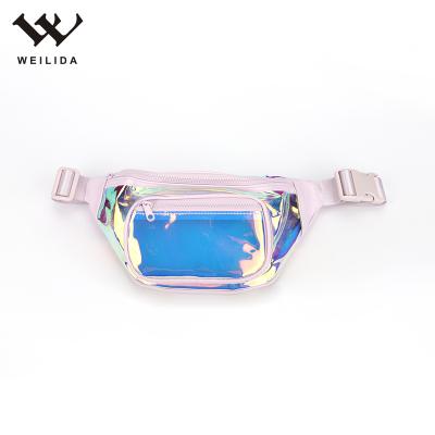 China New Style Water Proof Laser Fashion Universal Custom Color Travel Shiny Girl Waist Bags Kids Fanny Pack for sale