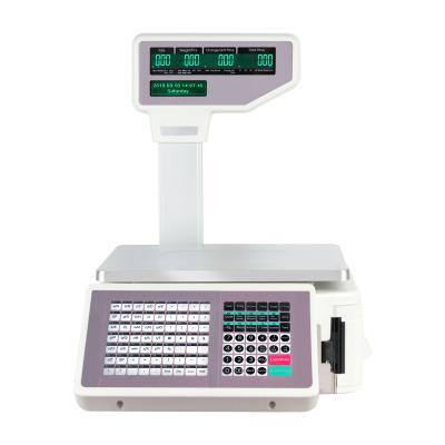 China Electronic Barcode Printer Barcode Supermarket Barcode Label Printing Scales With RS232 Interface for sale