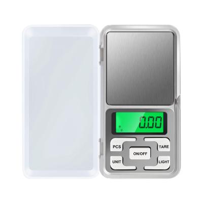 China Green Light And Hot Selling Rubber Button DAWOOD Portable Mini Gram Weighing Balance 0.01g Pocket Scale With Green Light for sale